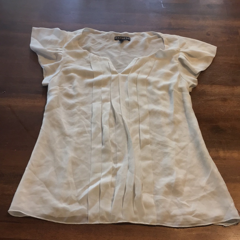 Express White Blouse XS